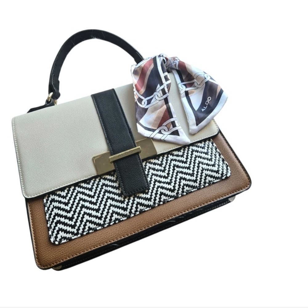 ALDO Caiilla Sachtel Multicolor Bag With Scarf - Picture 12 of 12